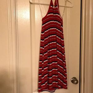 Red striped dress